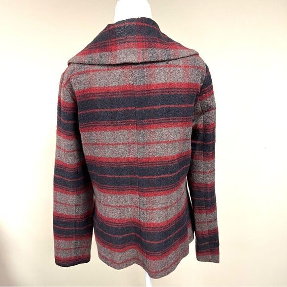 BB Dakota plaid wool blend coat. Size M/L - Picture 5 of 7